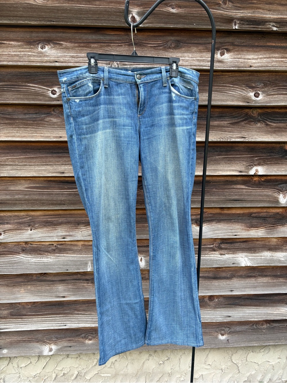 Joe's Jeans Medium Blue Flare Leg Denim Rocker fit